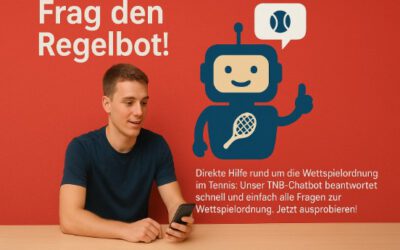 Frag den Regelbot!   Der Tennisverband Niedersachsen-Bremen geht digital mit einem eigenen KI-gestützten Chatbot.