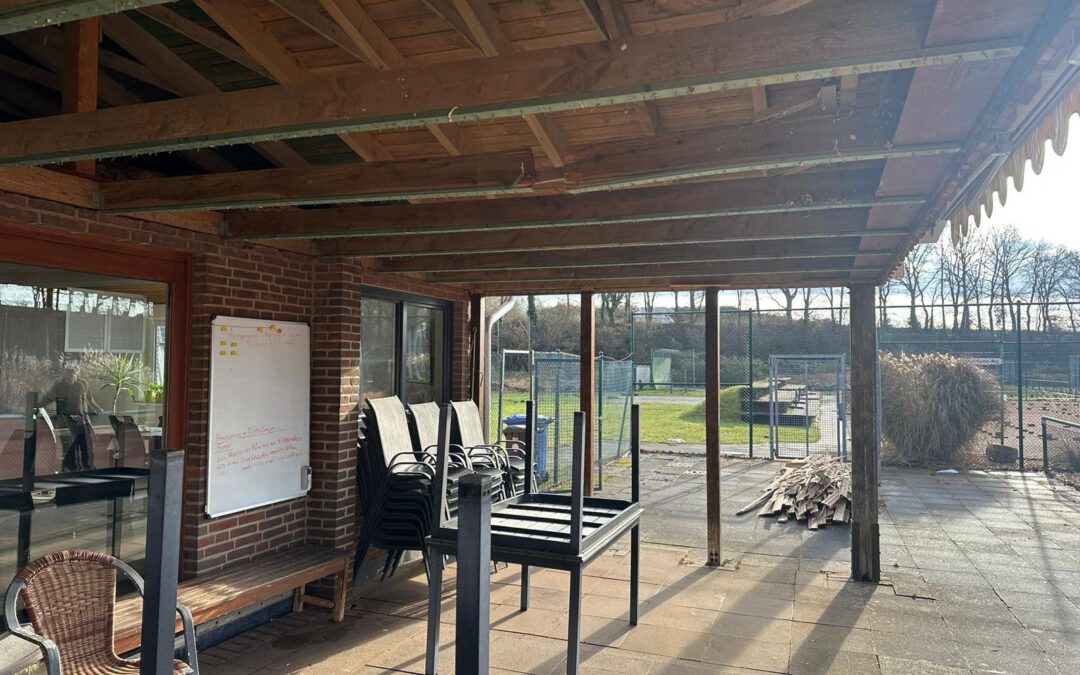 Baustellenupdate – Renovierung der Clubhaus-Terrasse
